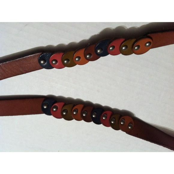 FOSSIL WOMENS NEW BROWN LEATHER BELT SIZE: L  LENGTH: 44\